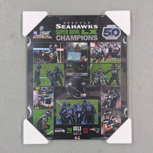 Seattle Seahawks Super Bowl LX Championship Plaque (16x20") *NEW*